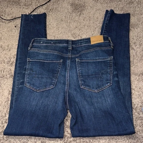 American Eagle Outfitters Women's Indigo Skinny Jeans - Picture 4 of 6